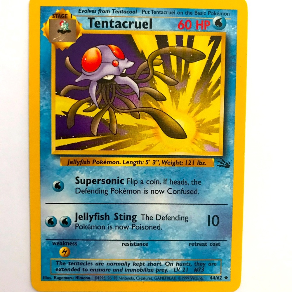Tentacruel 1995 Pokémon card
